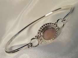 Silberarmreif 925 mit Andenopal, neu