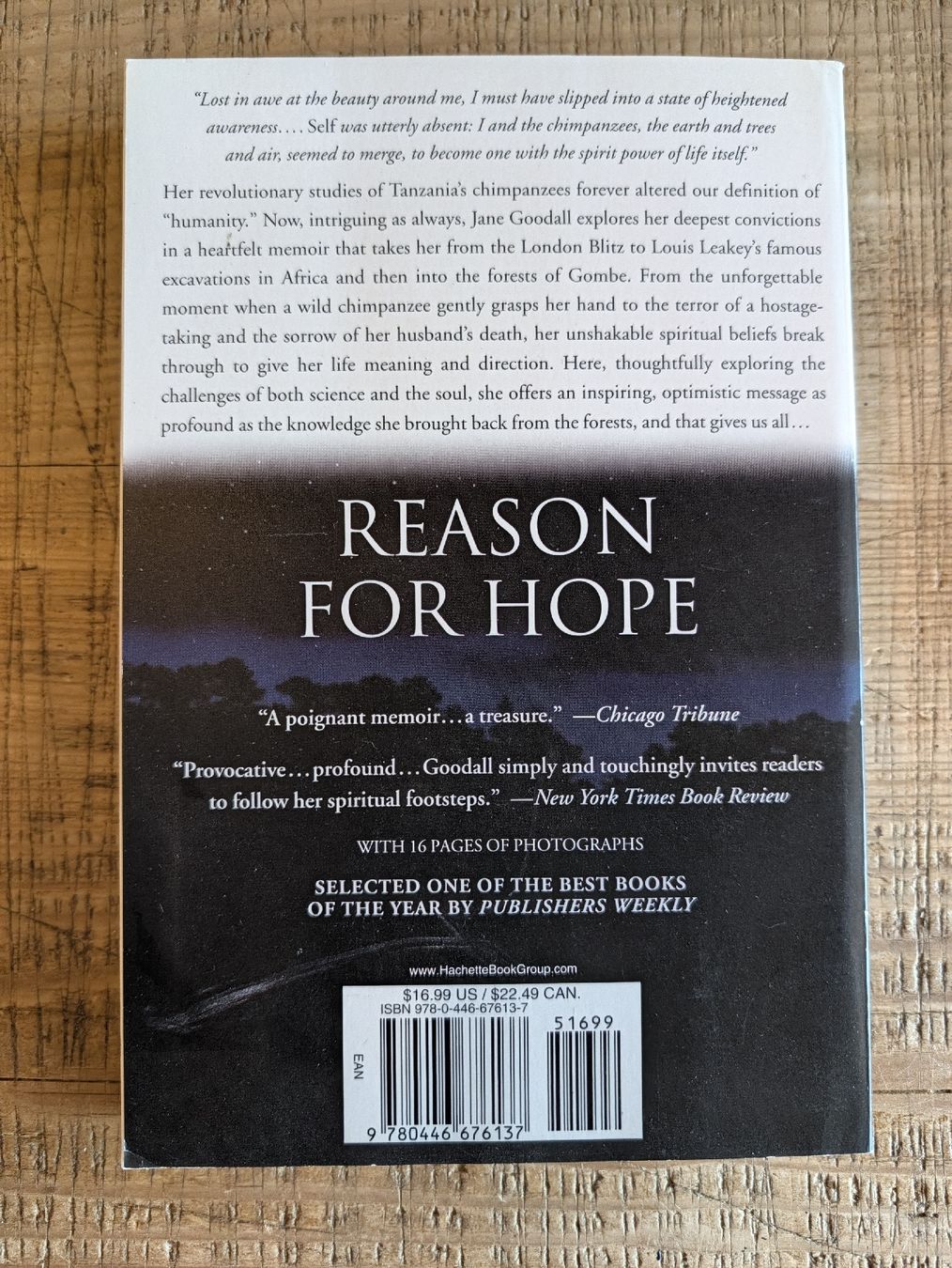 Libri: Jane Goodall Phillip Berman Reason for Hope  – Usato da Oberwil-Lieli venduto da stefim 1