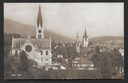 Biel - Bienne Teilansicht mit Kirche
