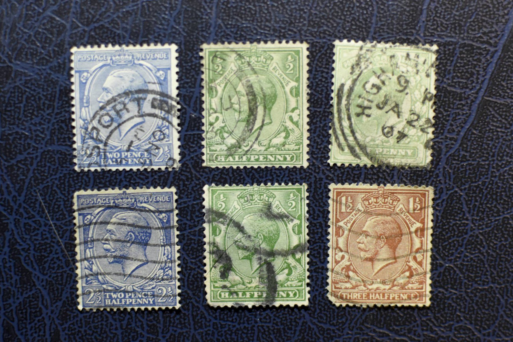 Alle Briefmarken: Lot timbres UK - George V – Gebraucht aus Belmont-sur-Yverdon von bichet02