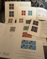 6 Souvenirs de PTT : 16 blocs de 4 oblitérés