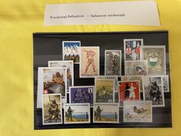 Sammlung Schweizer Militär-Vignetten Territorial 1940