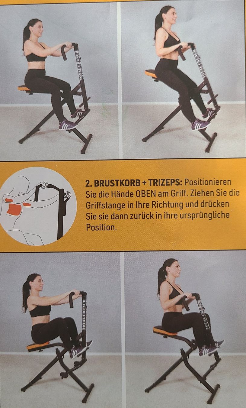 Hometrainer: TOTAL CRUNCH     Ganzkörper Trainingsgerät – Usato da Egg b. Zürich venduto da alpenchueli 5