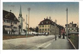 St. Fiden - St. Gallen - Gemeindehaus - Kirche - um 1910