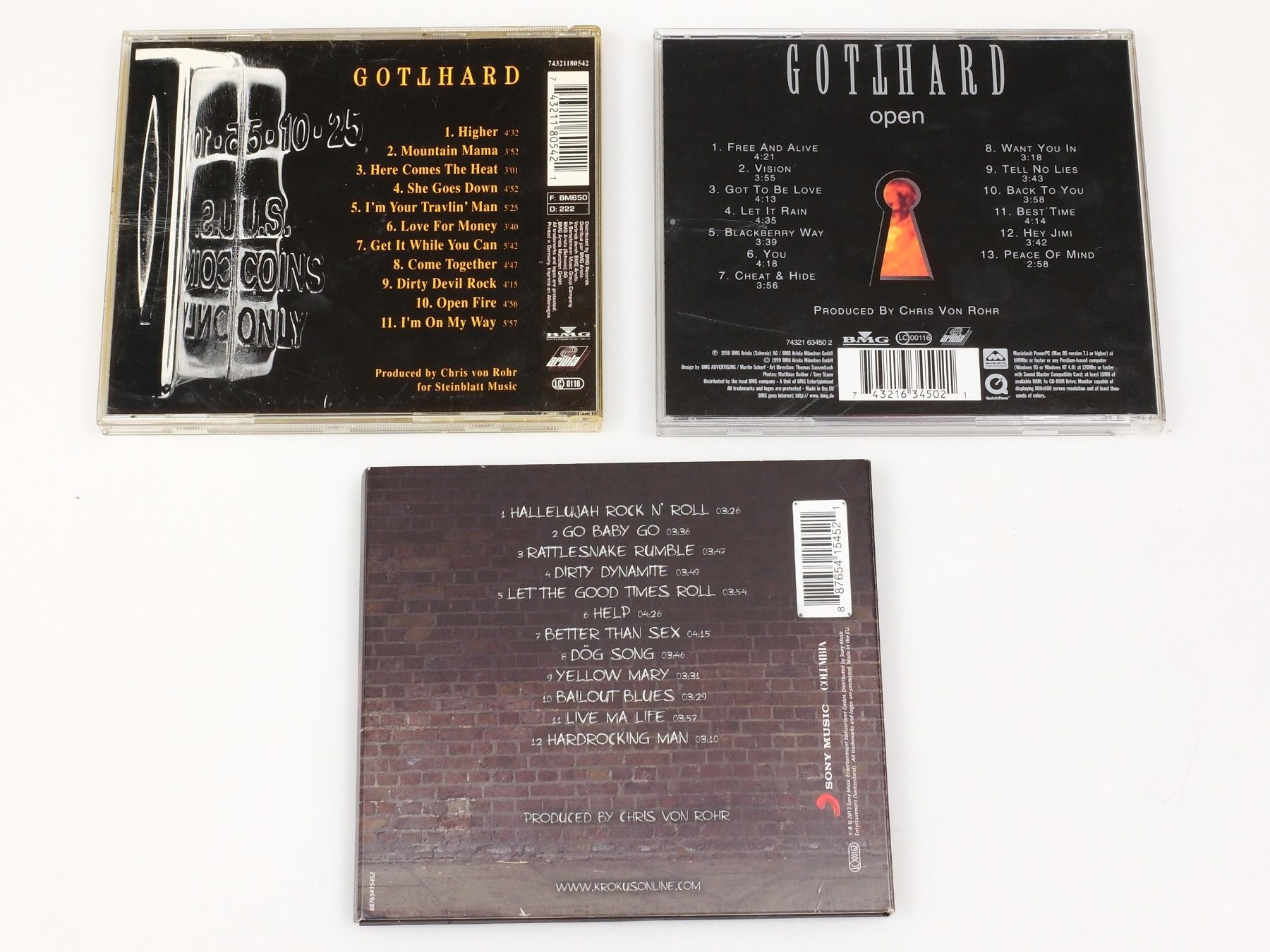 CD: GOTTHARD - Dial Hard/Open, KROKUS - Dirty Dynamite – Usato da Lobsigen venduto da Markus_Haenggi_Bern 1