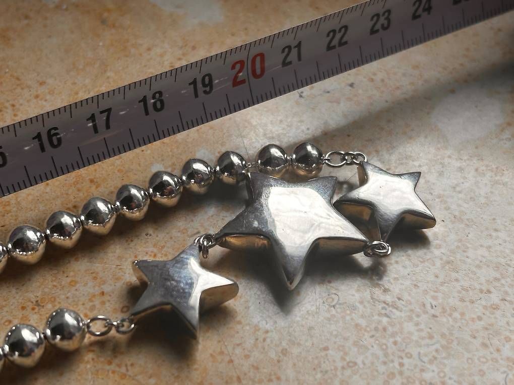 Catenine: Silberkette 3 STERNE (45cm) – Usato da Basel venduto da bellespirit 4