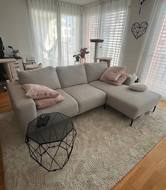 Livique Sofas: Ecksofa ZZ Lyra Stoff Group Maja beige – D'occasion à Buchs ZH par GRE_11