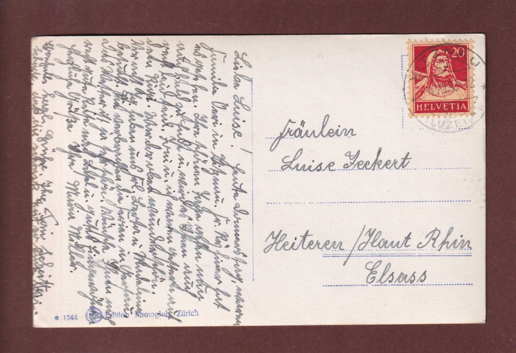 Cartoline postali: RHONEGLETSCHER - Hotel Belvédère - 1933 – Usato da Pully venduto da nicecards 1