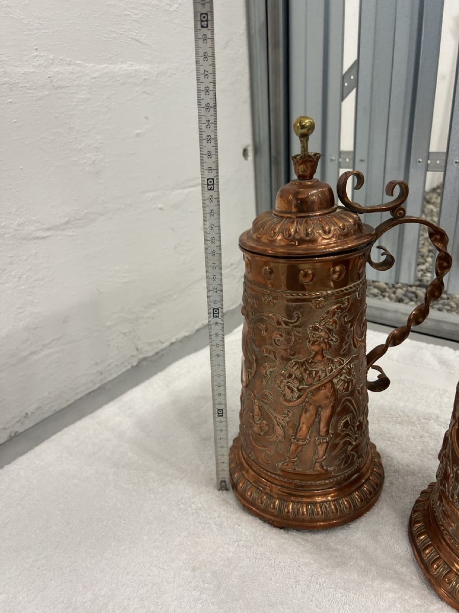 Tutte le decorazioni: Antike Bierkrüge aus Kupfer, wunderschöne Details! – Usato da Zürich venduto da Privat_13 4