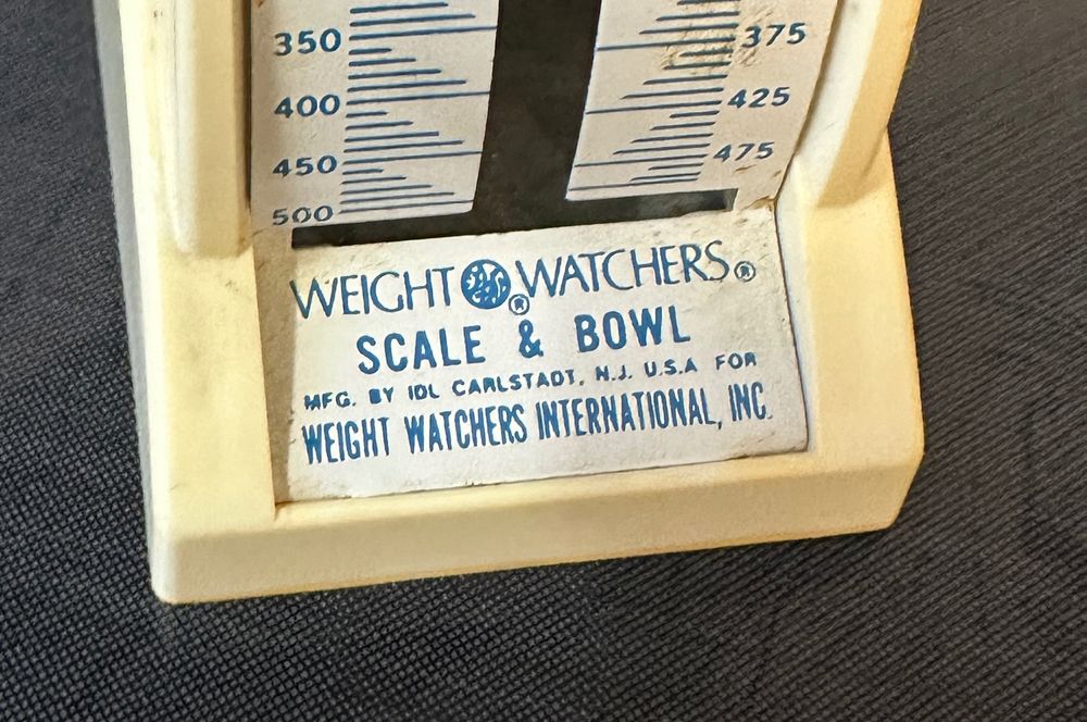 Vintage Weight Watchers Scale and Bowl, Made in USA, Weight Watchers  International, Inc. 