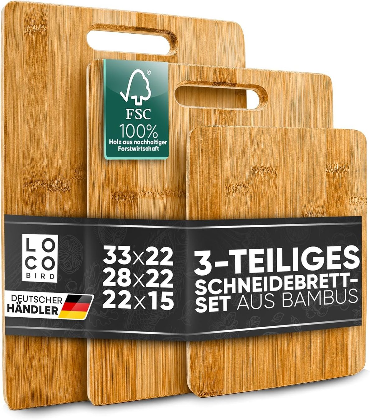 Küchengeräte: Schneidebrett 3er Set – Neu und originalverpackt aus Nuglar von SaleRitter