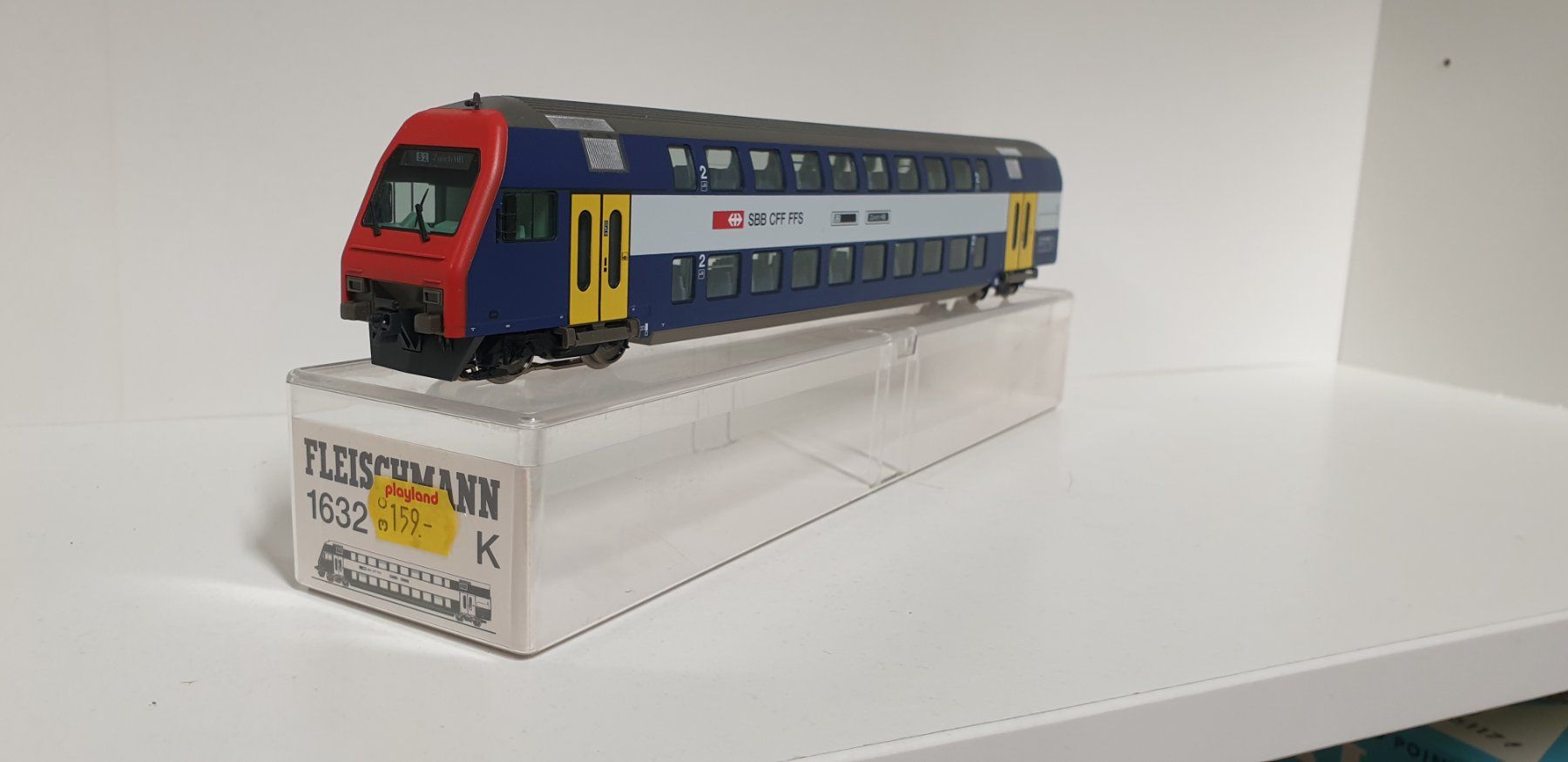 Fleischmann Modellini di ferrovie: Fleischmann S-Bahn Steuerwagen H0/AC 1632 – Nuovo (secondo la descrizione) da Geroldswil venduto da TopTrain54