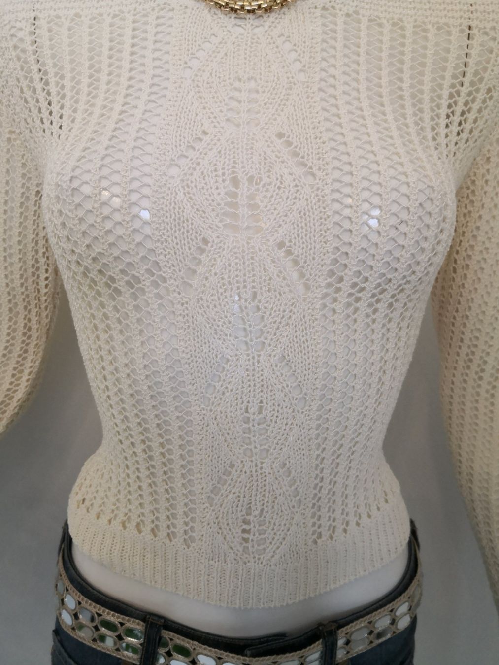 Mango Maglioni & Felpe: 🤩MANGO STRICK-HÄKEL-PULLOVER ECRU NEU & D&G P. – Nuovo (secondo la descrizione) da Olten venduto da Naja-Twins-Twins 7