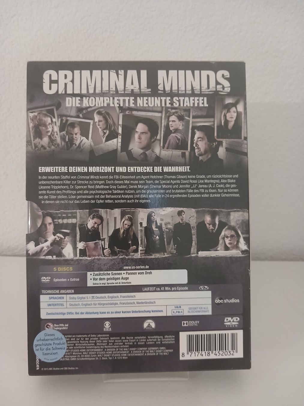 Tutti i DVDs: Criminal Minds-Staffel 9 – Usato da St. Margrethen SG venduto da SamusAran 1