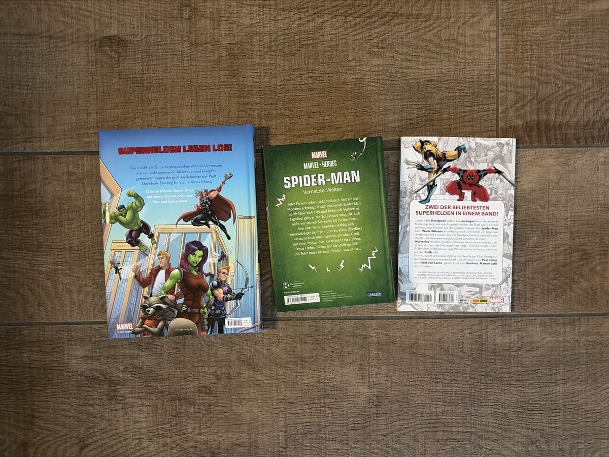 Libri: Marvel Comics Bücher-Set: Spiderman, Deadpool & Wolverine!  – Usato da Zürich venduto da marina76 1