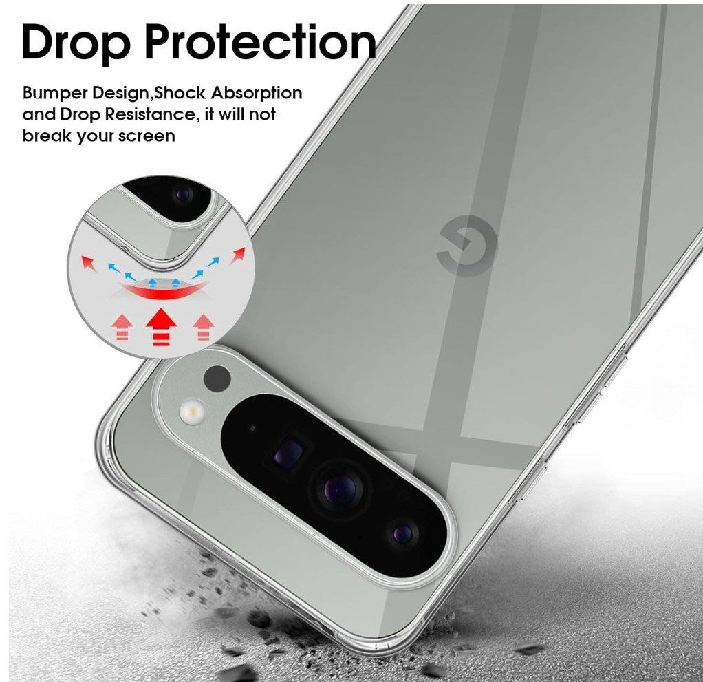 Google Cover & Protezioni schermo: Google Pixel 9 Pro XL Hülle Case crystal clear TPU dünn – Nuovo e nell'imballaggio originale da Rorschacherberg venduto da elektrofreak 2