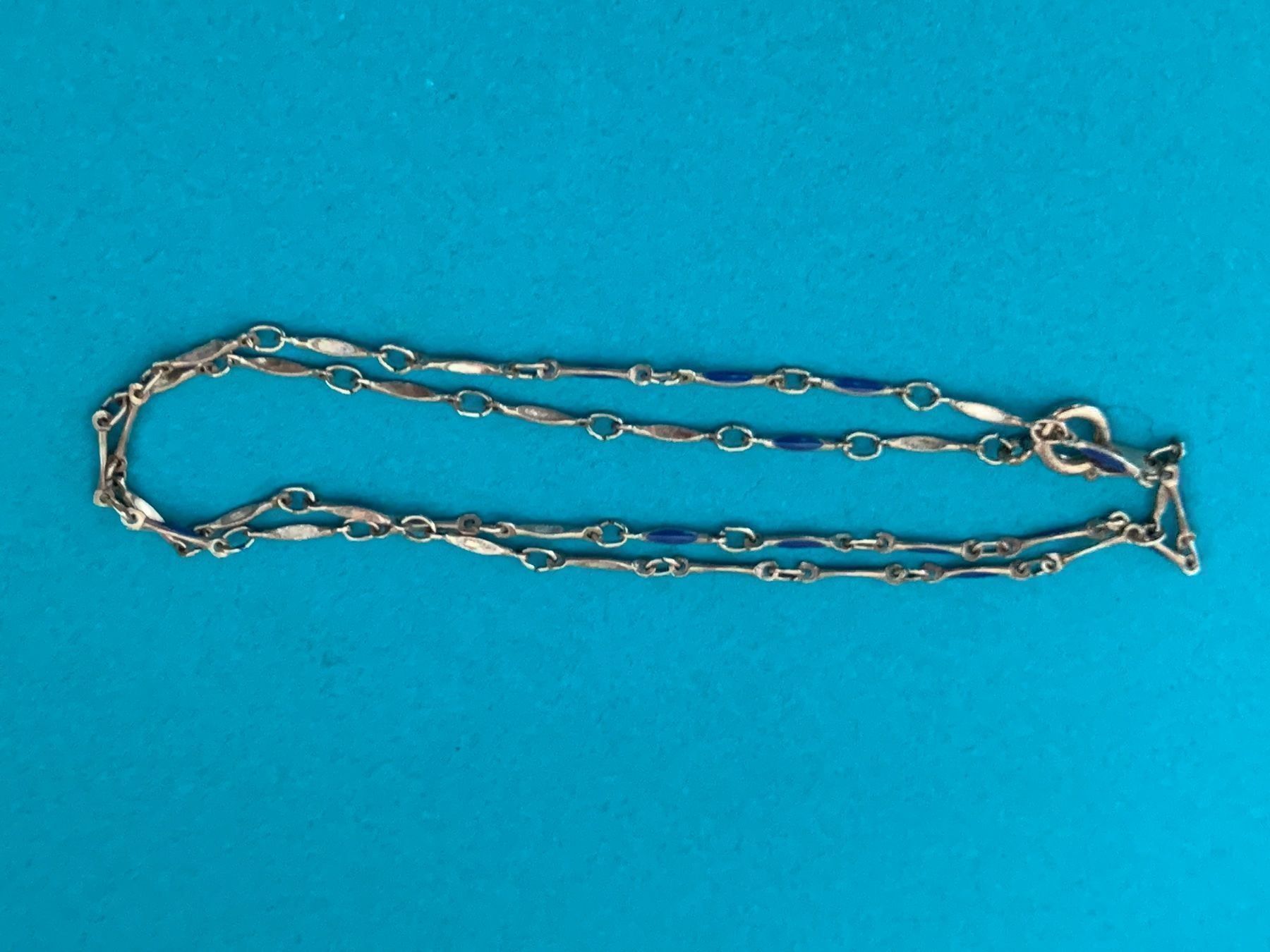 Ketten: Feines ketteli blau 40 cm – Gebraucht aus Dittingen von Bijoubelle 4