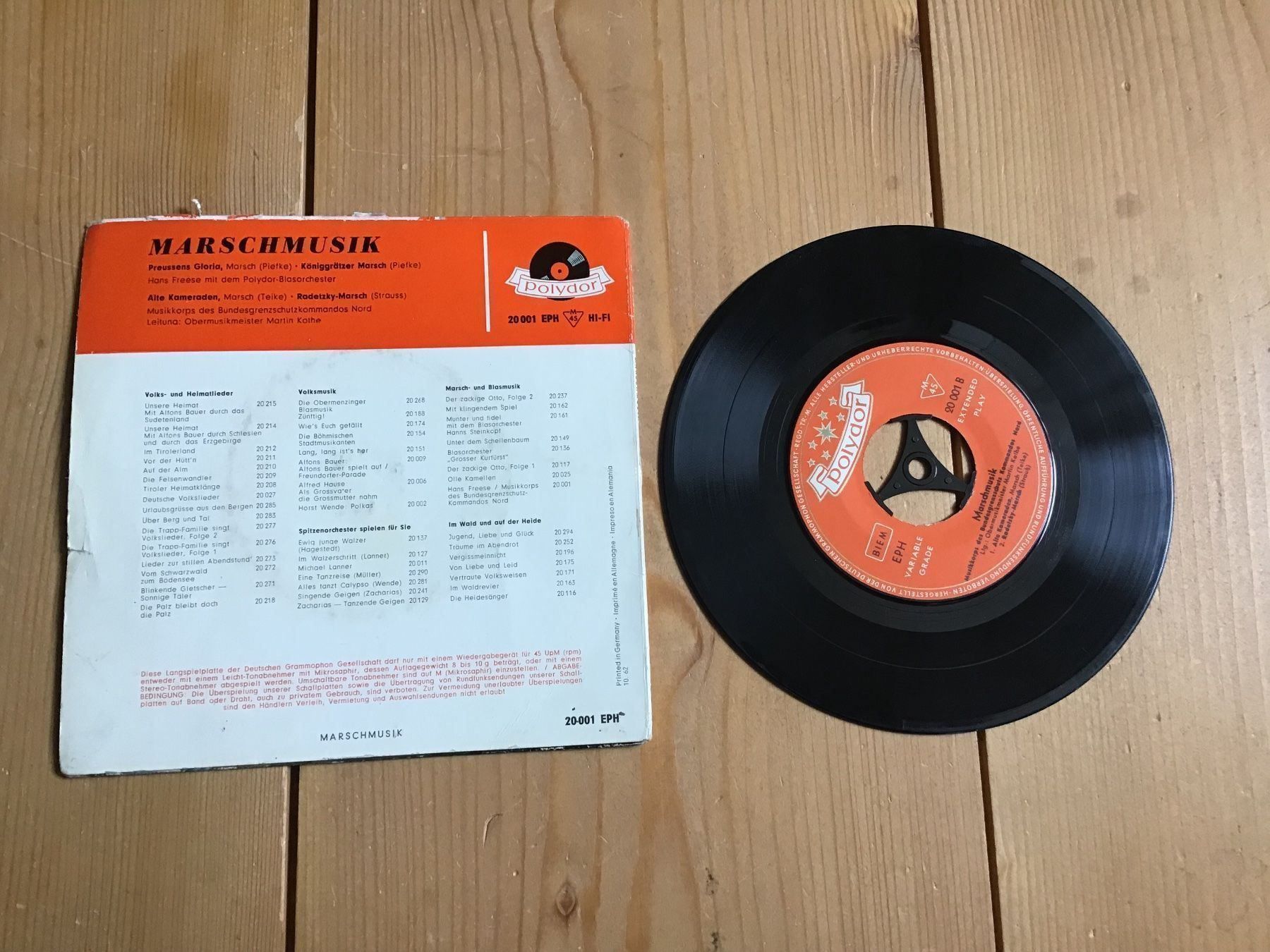 Dischi in vinile: single, marschmusik, preussens gloria – Usato da liestal venduto da makai05 2