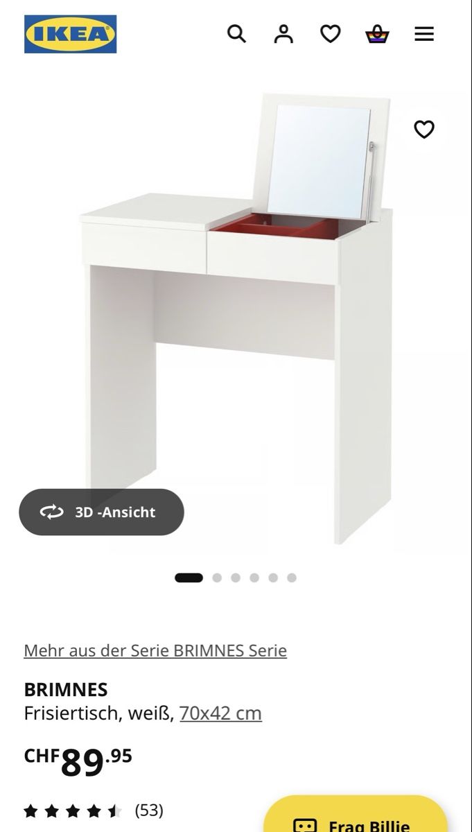 Ikea Tavoli da trucco: Frisiertisch / schminktisch / kleiner Tisch – Usato da Basel venduto da mar_85m9 5