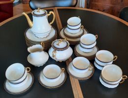 Tee- / Kaffeeservice Porzellan Limoges 38-tlg. Rouard Paris