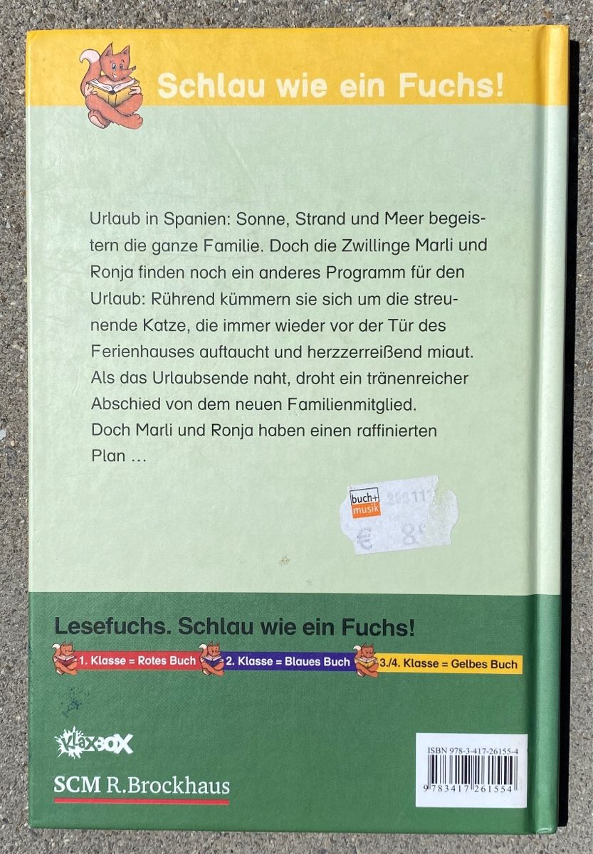 Libri: Der geschmuggelte Kater – Lesefuchs – Nuovo (secondo la descrizione) da Niederbüren venduto da funkel06 2