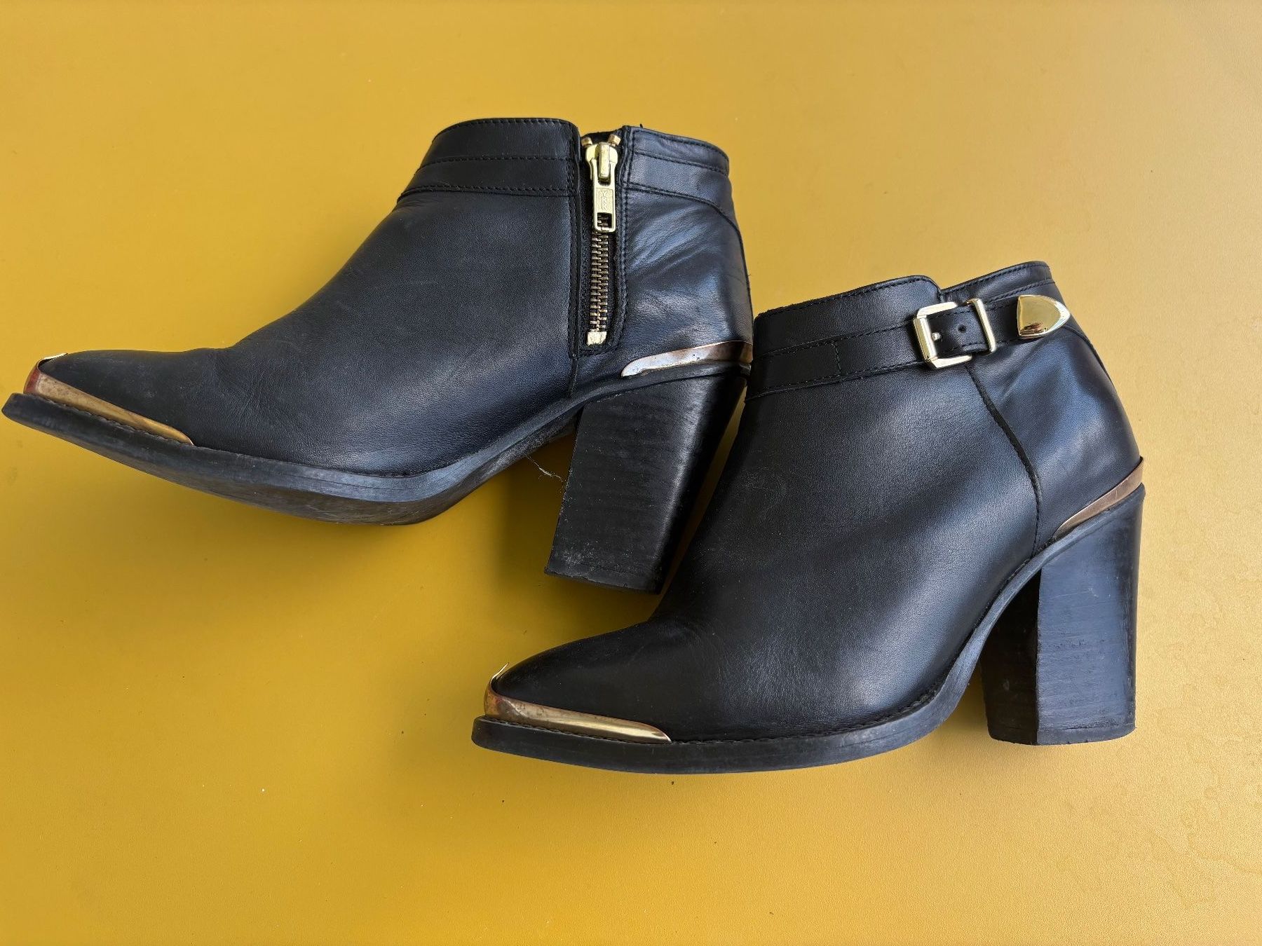 Scarpe da donna: ZIGN schwarze Leder-Stiefeletten Gr. 37 – Usato da Zürich venduto da missmodernage 3