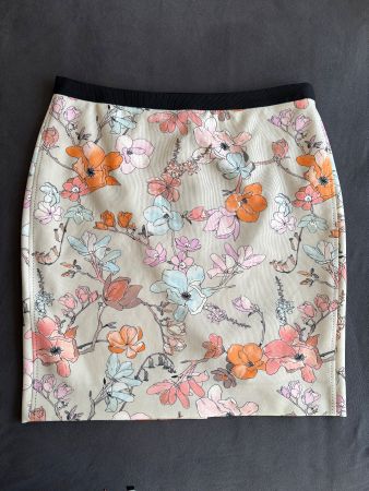Marc Cain Jupe Rock Gr.7 (EU 46) Stretch Blumenmuster