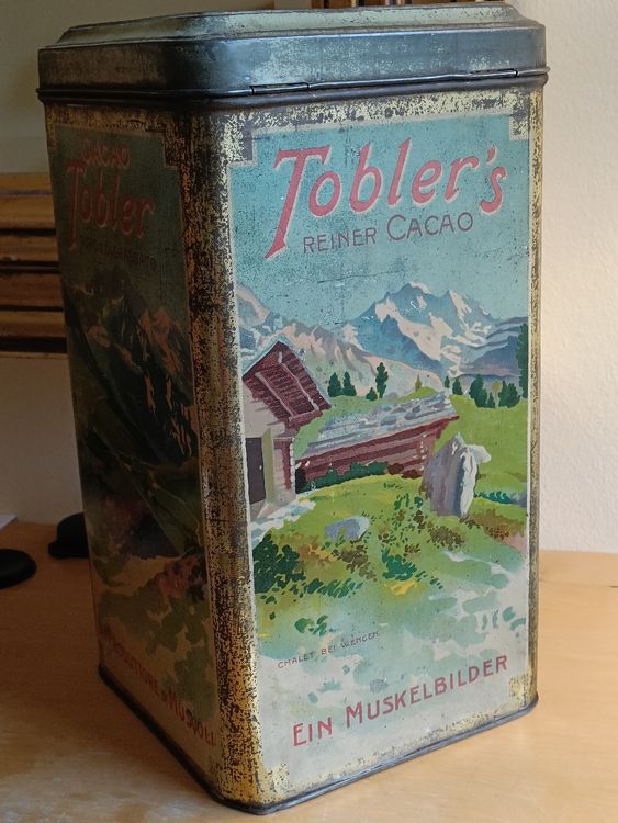 Antike Blech Dose / Tobler's Reiner Cacao Tobler Cacao Berne (Gebraucht ...