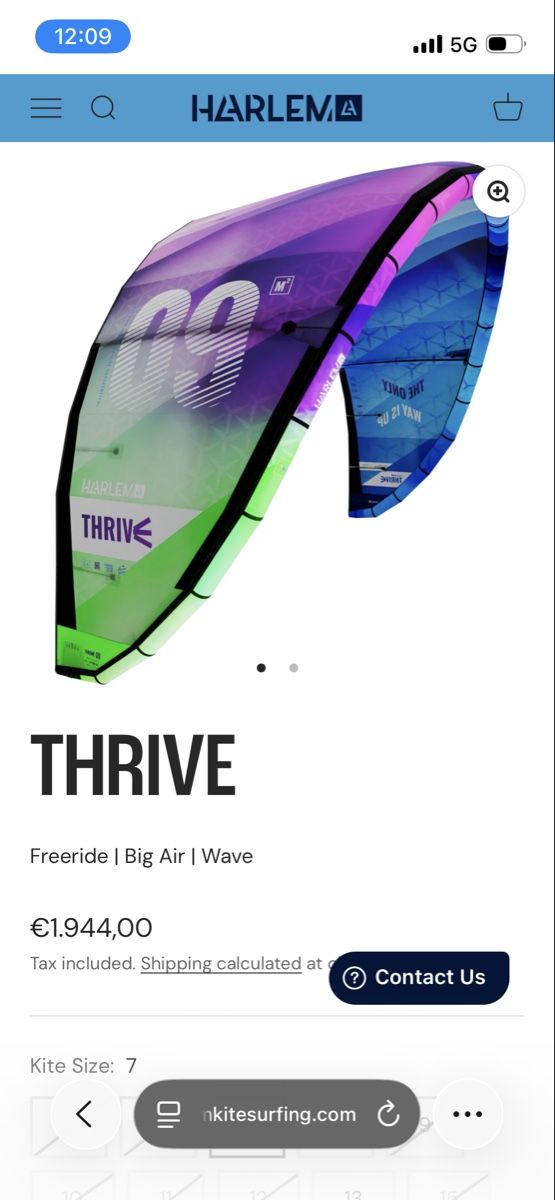Kite: Harlem Thrive Kites 5&7m auf Tutti – Neu (gemäss Beschreibung) aus lüscherz von simple_nic 3