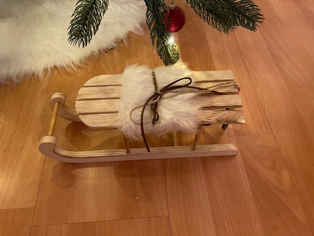 Luge en bois Deco De Noël Kaufen auf Ricardo