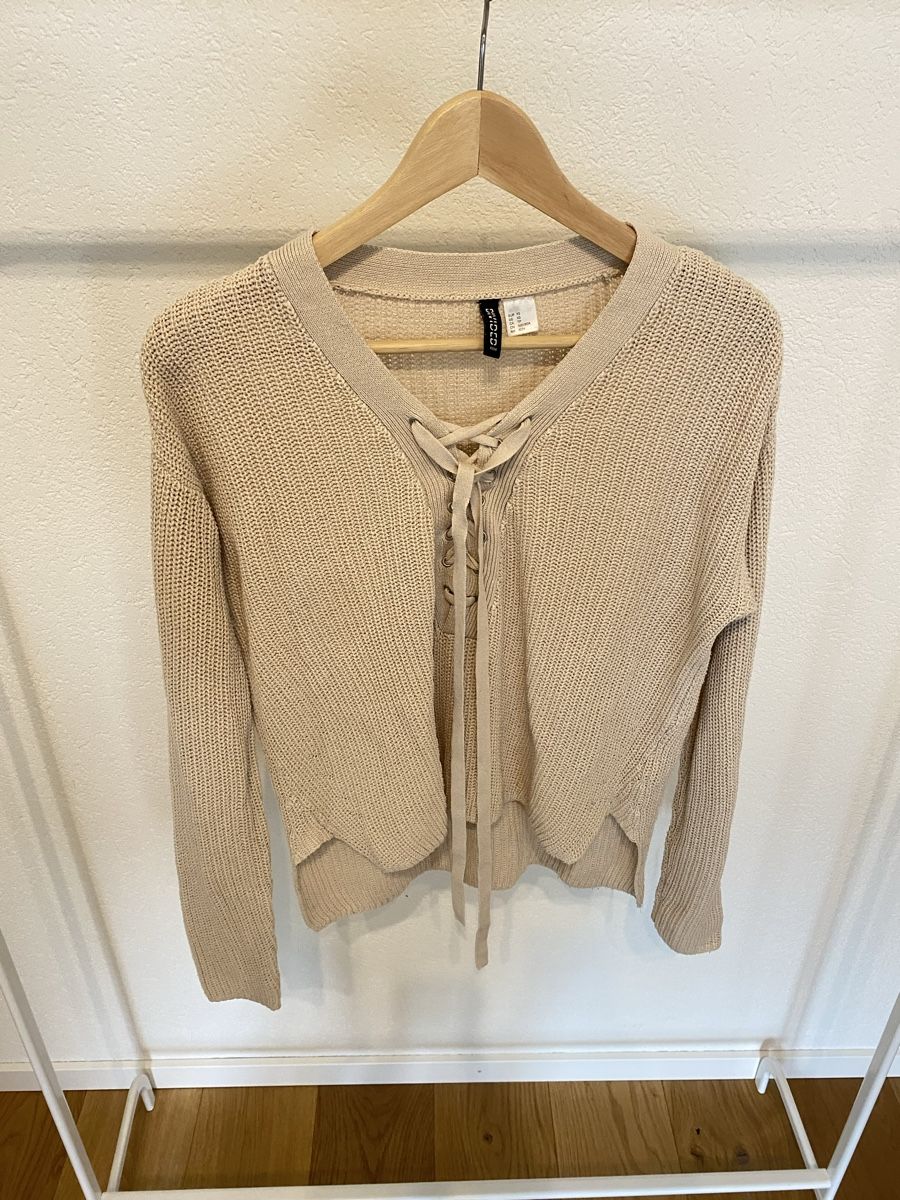 H&M Maglioni & Felpe: H&M Strickpullover, Beige, Grösse XS – Usato da Wetzikon ZH venduto da purple_44