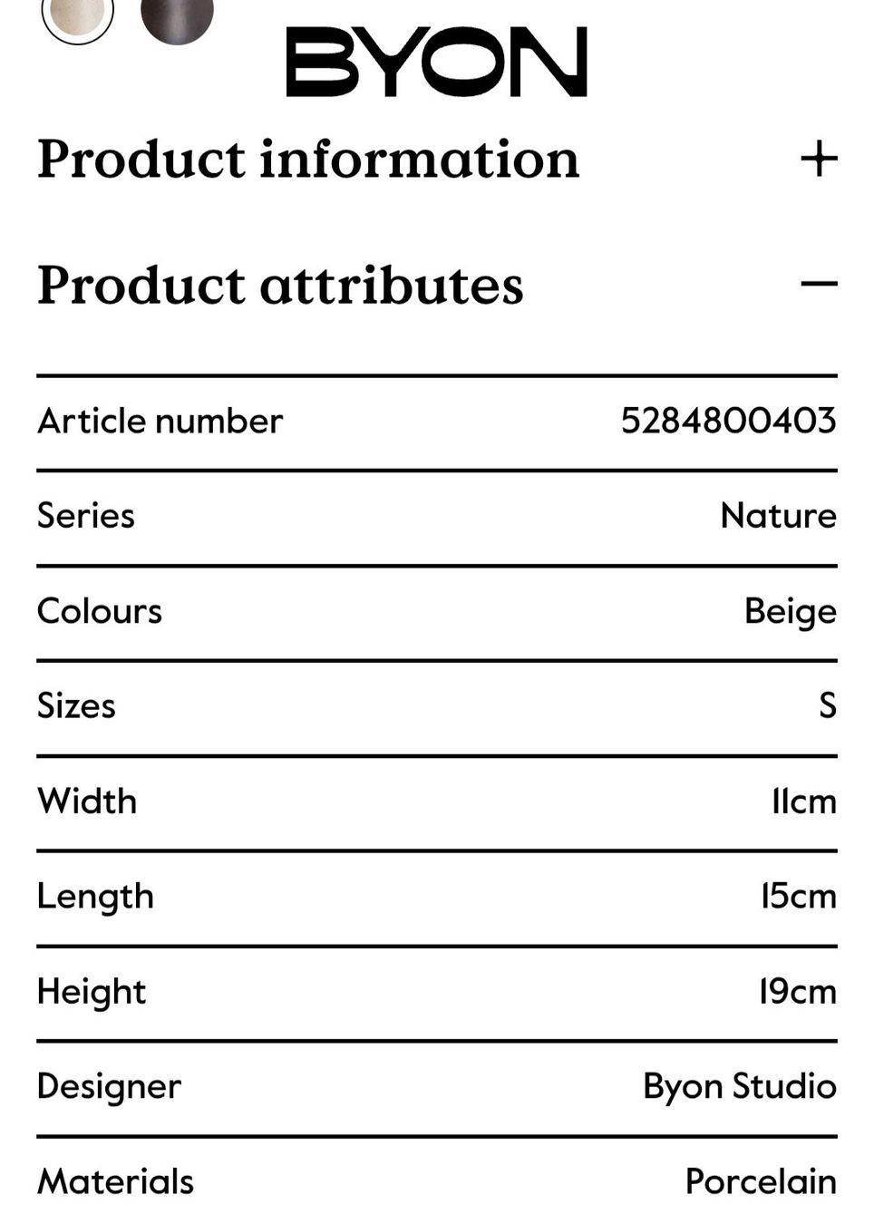 Vasen & Gefässe: Byon Nature design vase – Neu und originalverpackt aus Ottenbach von Peerspace_ZG 2