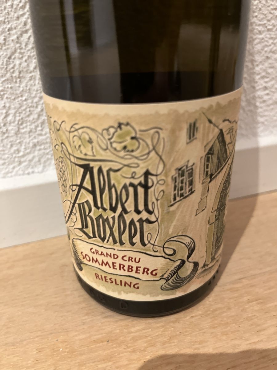 Vino: Albert Boxler, Grand Cru Sommerberg 2015 – Nuovo (secondo la descrizione) da Liestal venduto da Rockthat