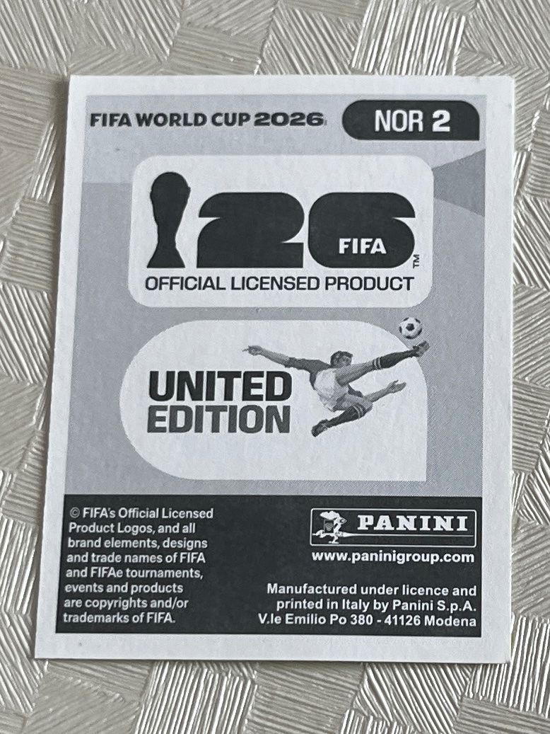 Panini Carte collezionabili: Panini Fifa World Cup 2026 NOR 2 – Usato da Winterthur venduto da Numero1 1