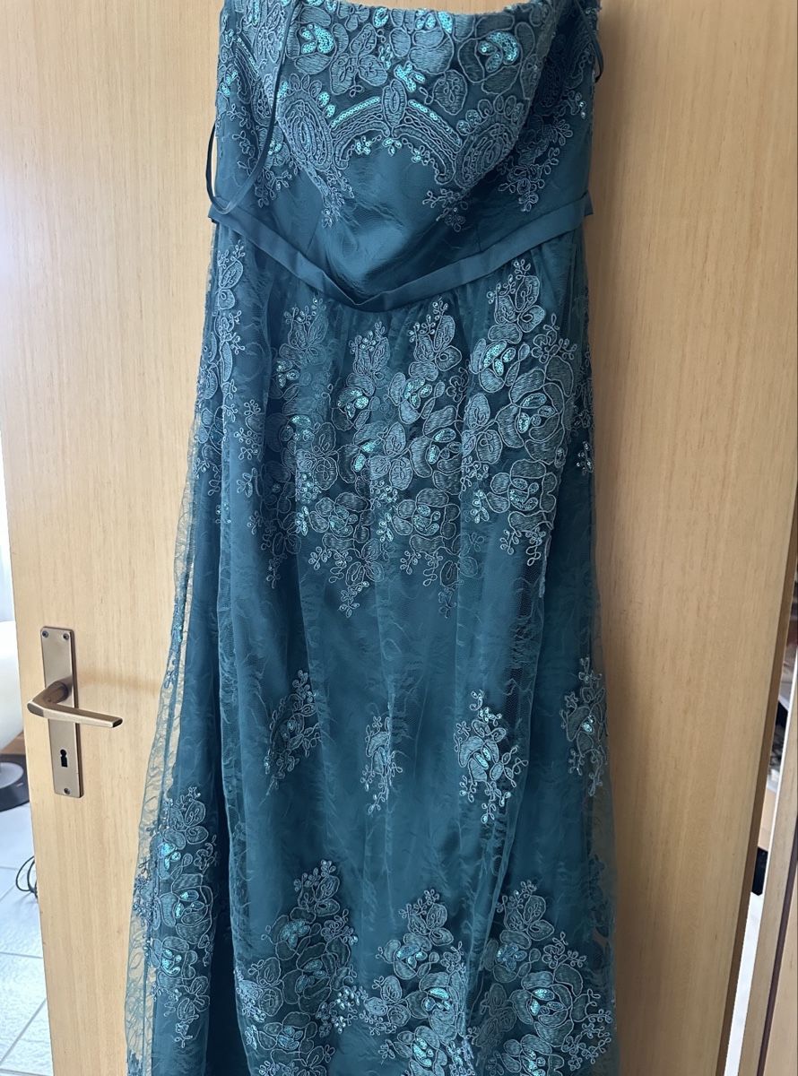 Vestiti: Vera Mont Abendkleid, Gr. 40, Petrol – Usato da Othmarsingen venduto da Kik1985