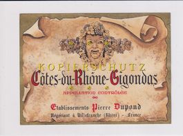 Etikette für Wein - Côtes-du-Rhône-Gigondas /bd