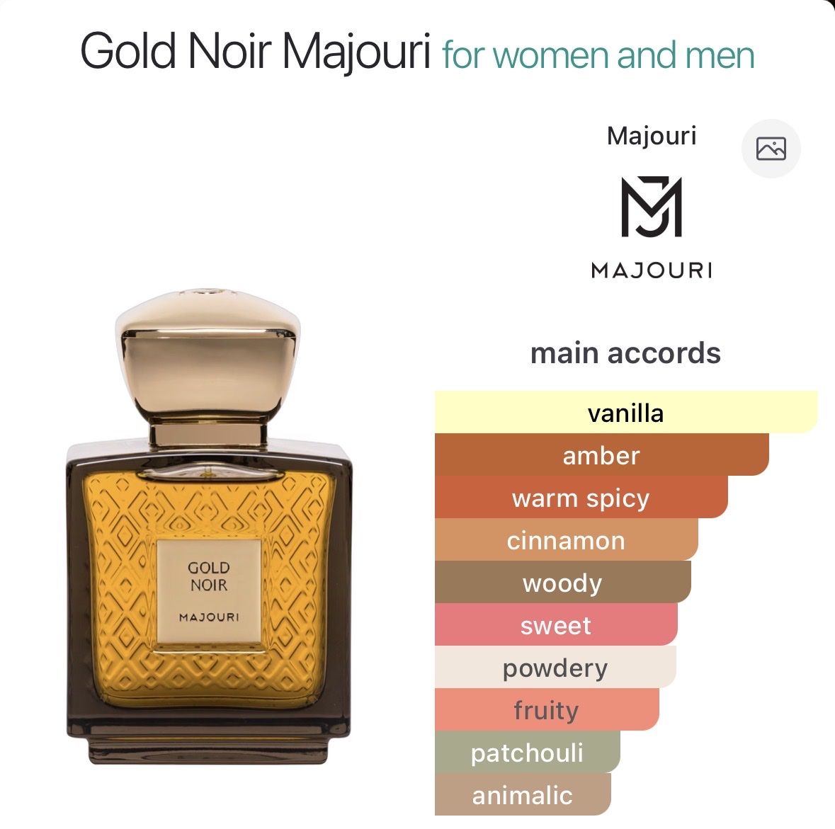 Parfum & Eau de Toilette: Majouri Gold Noir Eau de Parfum 75ml – Gebraucht aus Zürich von Thetimtam 3