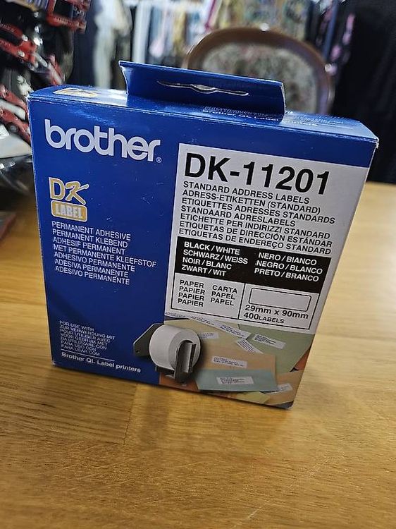 vhbw Etikettenpapier passend für Brother PT QL-580N, QL-580 Drucker & Kopierer, Wetterfest