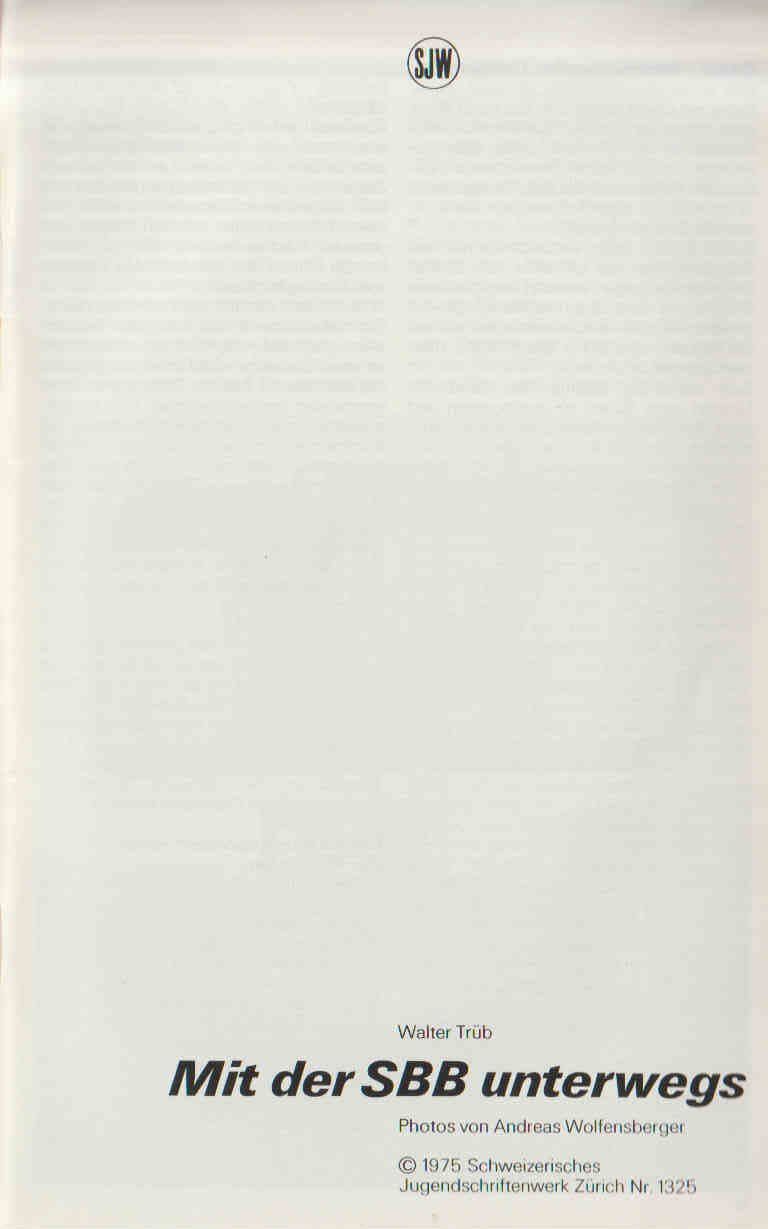 Libri: SJW- Heft / Nr 1325 – Usato da Pfäffikon ZH venduto da moswey6 1
