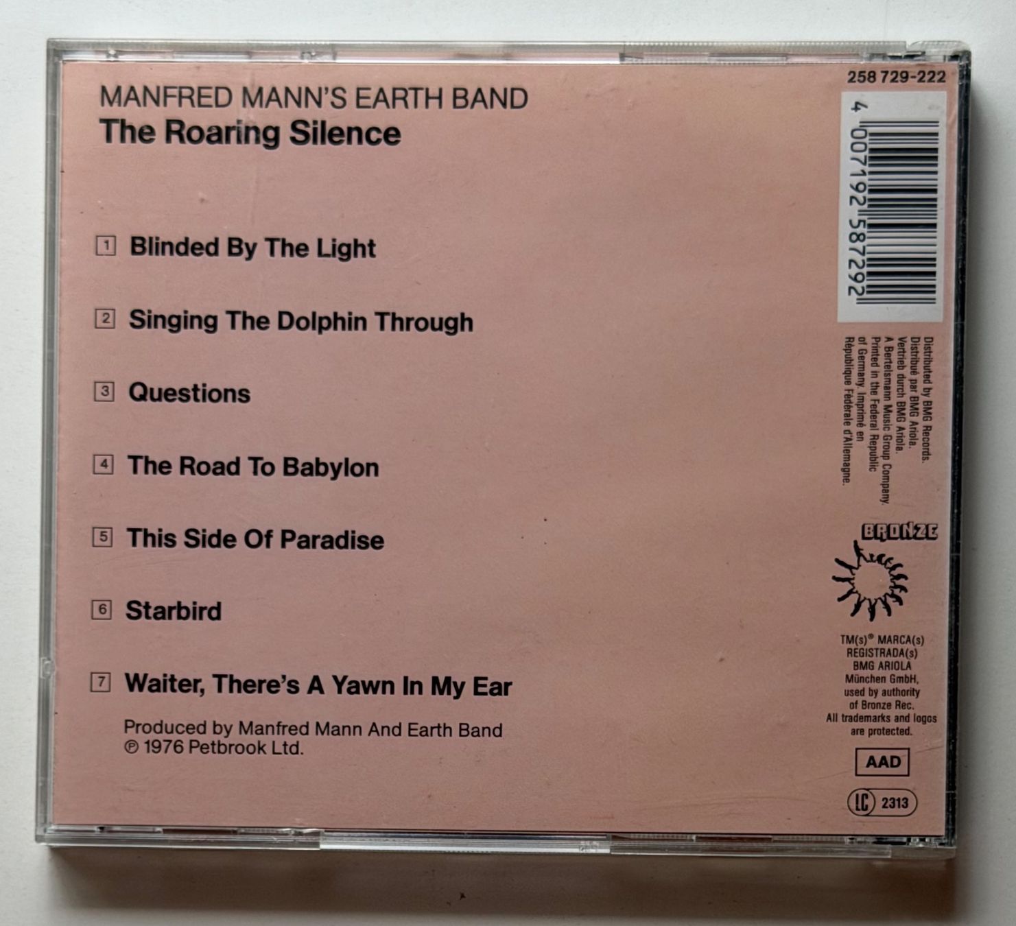 CD: Manfred Mann's Earth Band / The Roaring Silence – Usato da Näfels venduto da rottabi 1