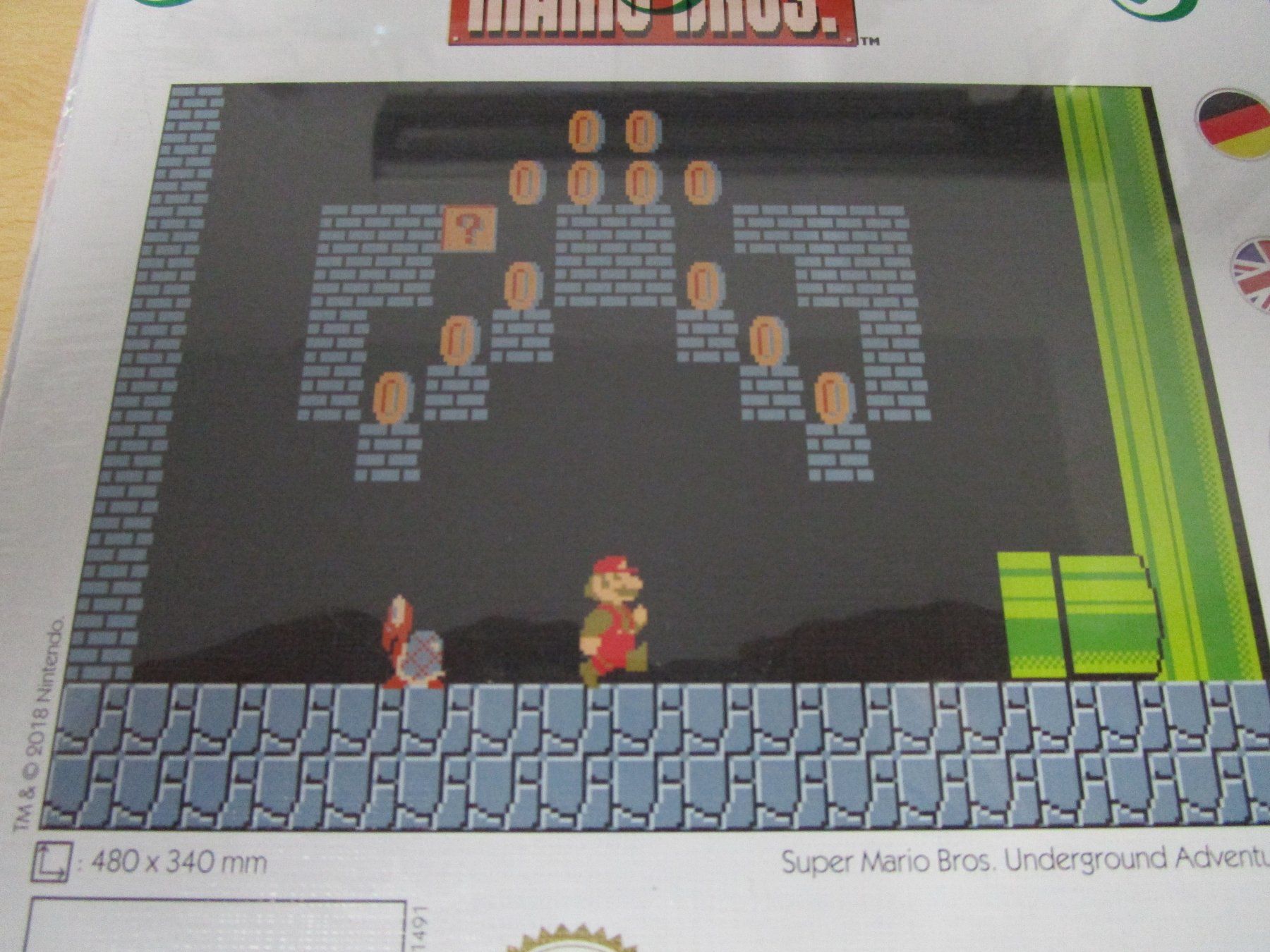 Puzzle: Puzzle Nintendo Super Mario Bros Underground NEUWARE – Nuovo e nell'imballaggio originale da Goldau venduto da agestuffer 2