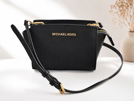 Michael Kors Handtasche schwarz Leder neuwertig