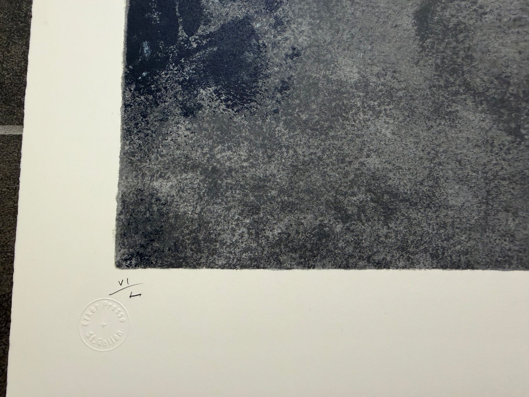 Grafica & Litografie: Original Giuseppe Santomaso Litographie, handsigniert, 1982 – Usato da Horn venduto da HanSolo. 2
