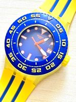 Swatch Uhr, Gelb Blau - Sommerliches Accessoire! Top!