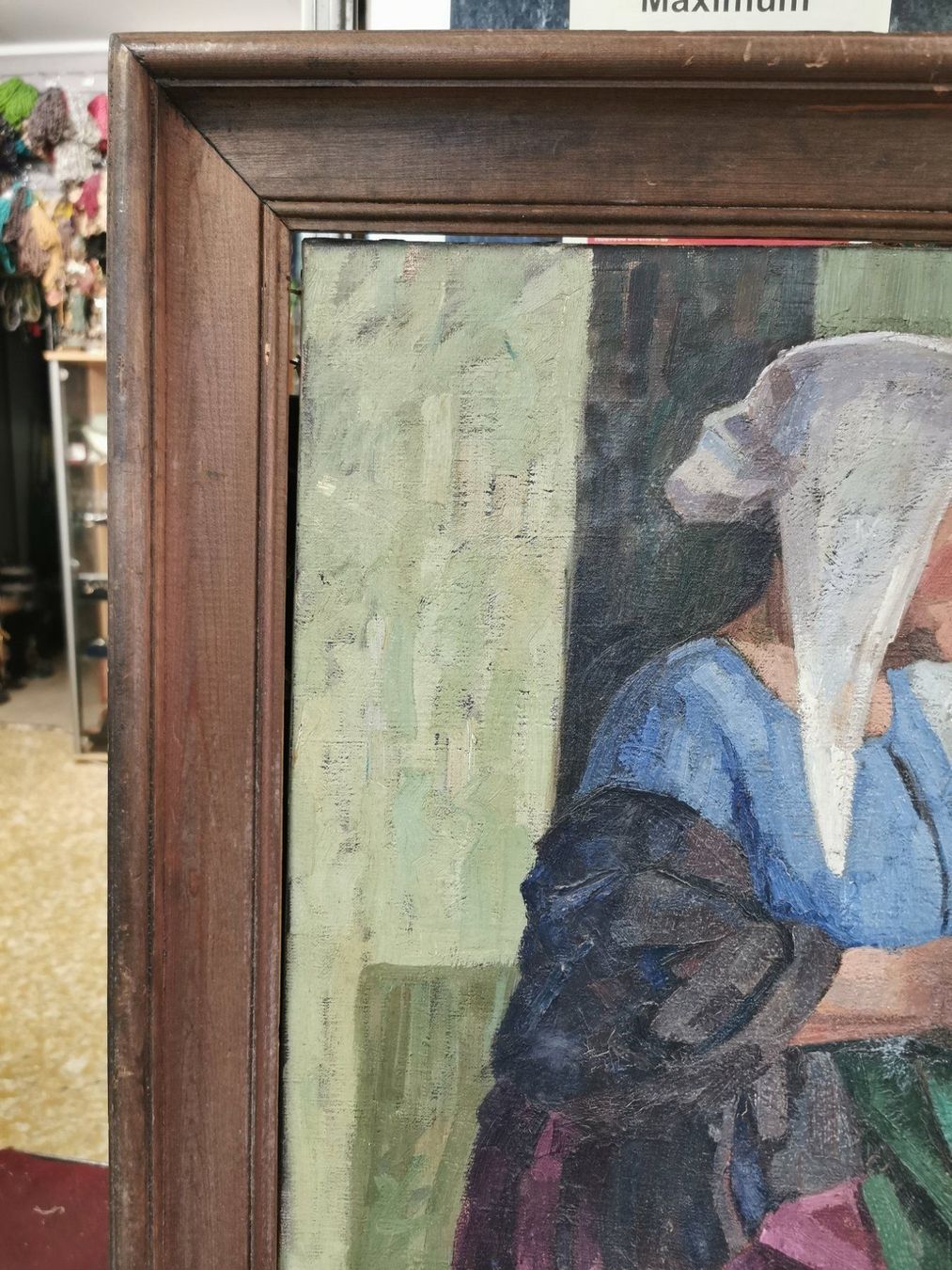 Gemälde: Ancienne huile sur toile signée – Gebraucht aus Genève von Qanil77 2