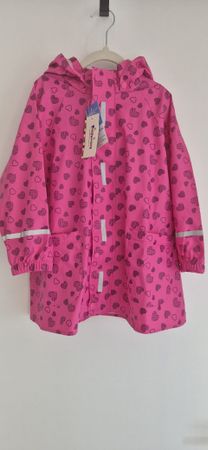 Neuer Regenmantel von Playshoes Gr. 98, pink mit Herzen