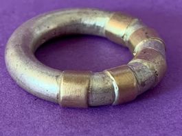 Silberring goldiger Schwimmring  (49)