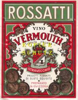 Etikette (gross) - Vino Vermouth "Rossatti" /bd
