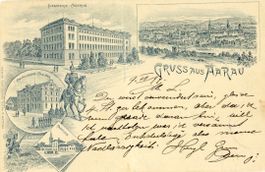 Aarau   AG  Infanterie- und Kavallerie- Kasernen   um 1897