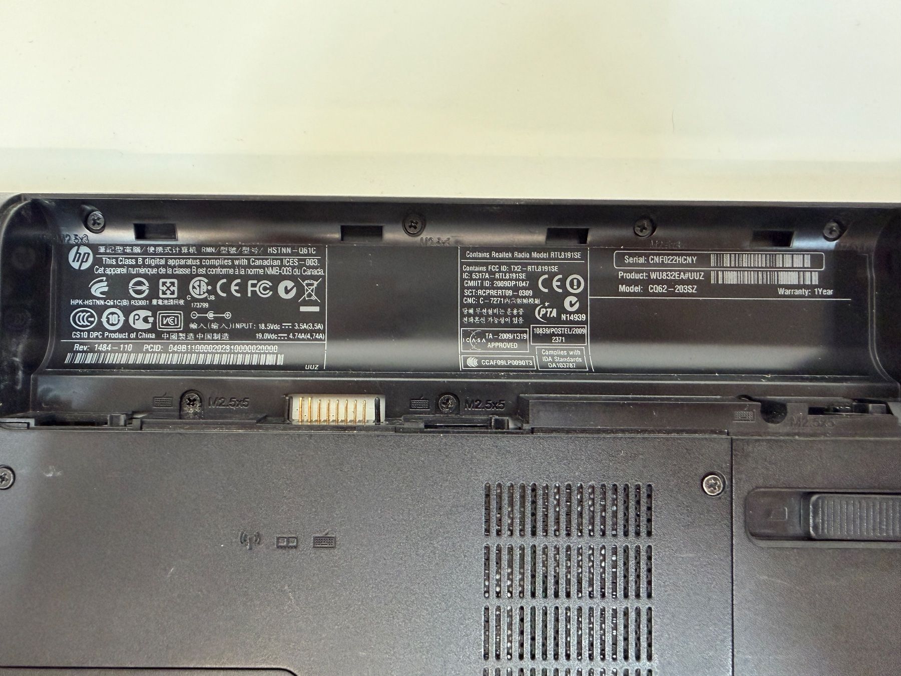 Compaq Notebooks: Notebook 15.6" Compaq Presario CQ62, Intel Celeron - DEFEKT – Defekt aus Lachen SZ von alcom-electronics 6